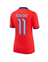 Englanti Marcus Rashford #11 Vieraspaita Naisten MM-kisat 2022 Lyhythihainen